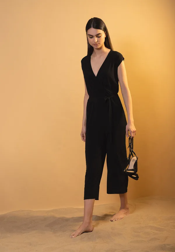 More & More Jersey-Jumpsuit, Schwarz, Sommer-Kollektion