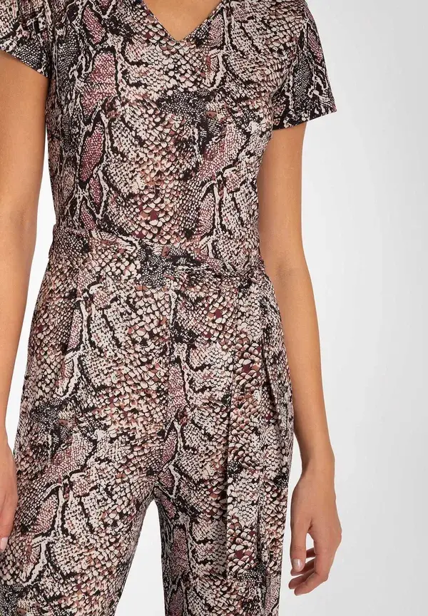 More & More Jersey Jumpsuit, Snakeprint, Herbst-Kollektion