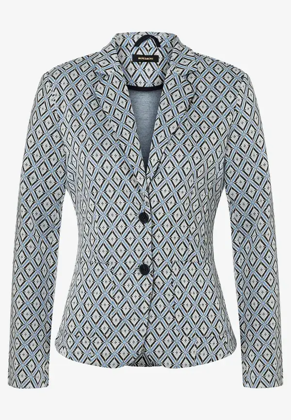More & More Jerseyblazer Mit Jacquardmuster, Frühjahrs-Kollektion