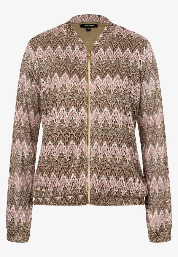 More & More Jerseyblouson, Zick-Zack Dessin, Sommer-Kollektion