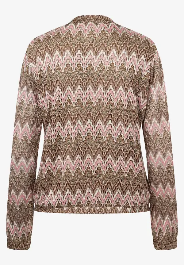 More & More Jerseyblouson, Zick-Zack Dessin, Sommer-Kollektion
