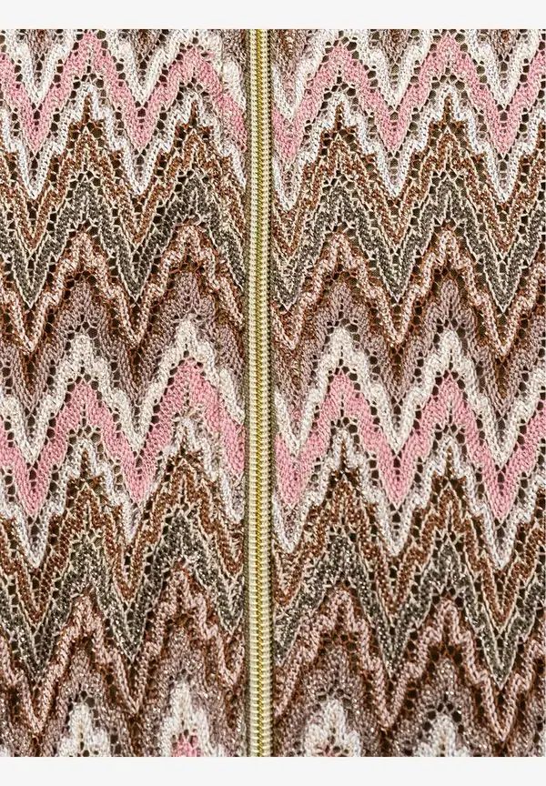 More & More Jerseyblouson, Zick-Zack Dessin, Sommer-Kollektion