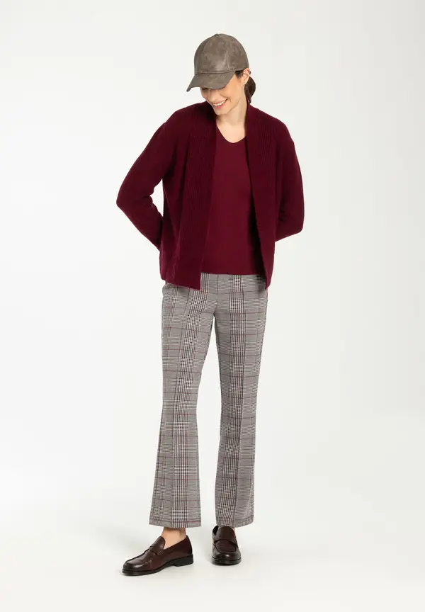 More & More Jerseyhose, Glencheckmuster, Herbst-Kollektion