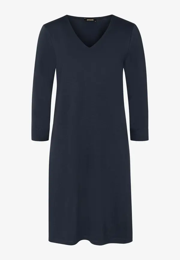 More & More Jerseykleid Mit V-Auschnitt, Marine, Frühjahrs-Kollektion