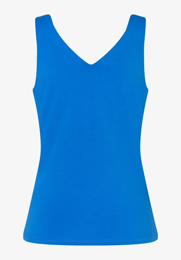 More & More Jerseytop Mit V-Ausschnitt, Magic Blue, Sommer-Kollektion