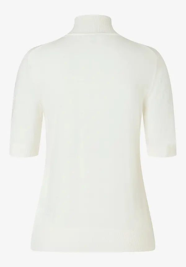 More & More Kurzarm-Pullover Mit Kaschmir, Ecru, Frühjahrs-Kollektion