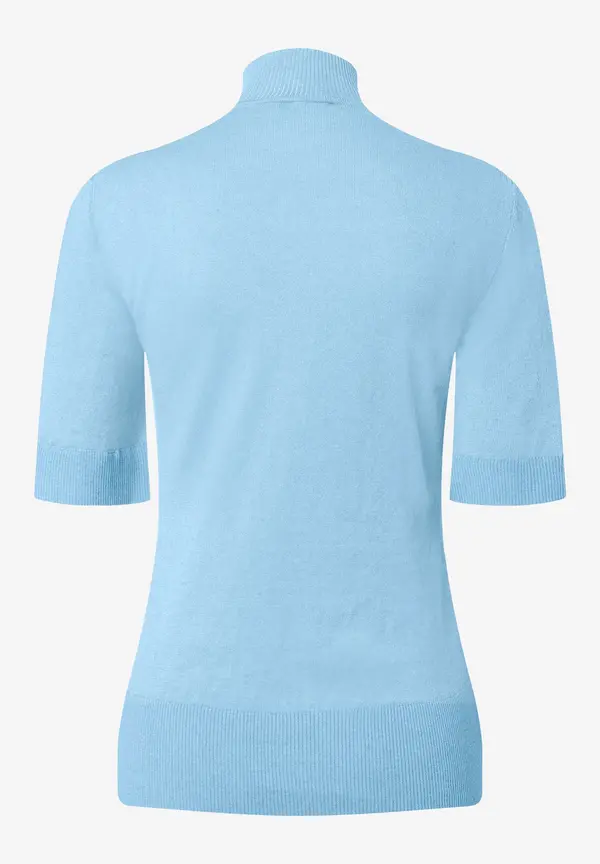 More & More Kurzarm-Pullover Mit Kaschmir, Hellblau, Frühjahrs-Kollektion