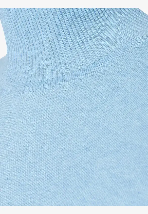 More & More Kurzarm-Pullover Mit Kaschmir, Hellblau, Frühjahrs-Kollektion