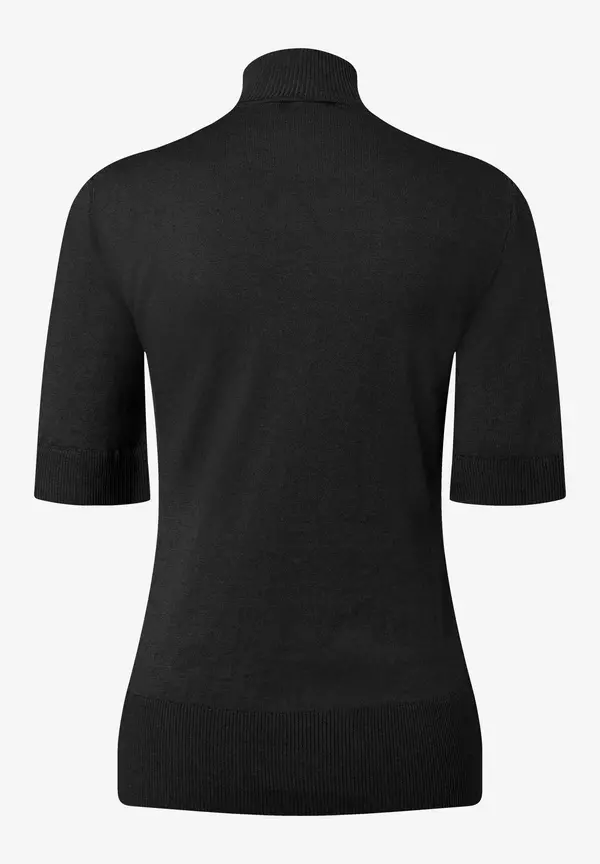 More & More Kurzarm-Pullover Mit Kaschmir, Schwarz, Frühjahrs-Kollektion