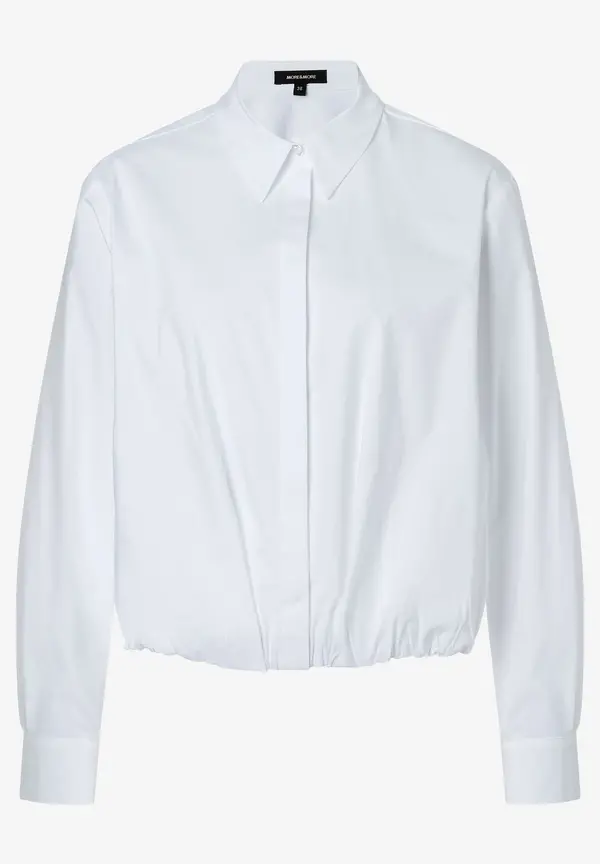 More & More Kurze Hemdbluse, Weiß, Frühjahrs-Kollektion
