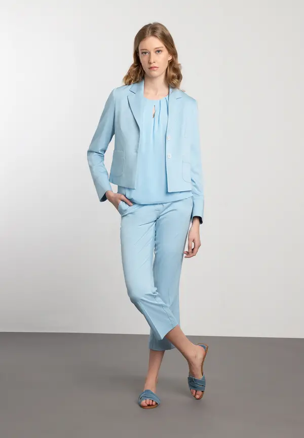 More & More Kurzer Blazer, Light Skyblue, Frühjahrs-Kollektion