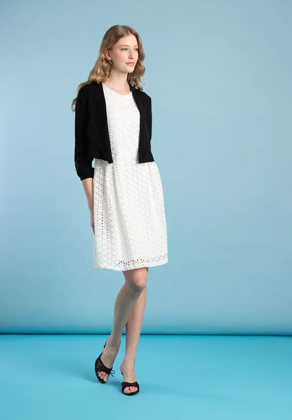 More & More Kurzer Cardigan, Schwarz, Frühjahrs-Kollektion