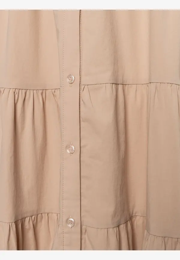 More & More Langes Hemdblusenkleid, Beige, Frühjahrs-Kollektion