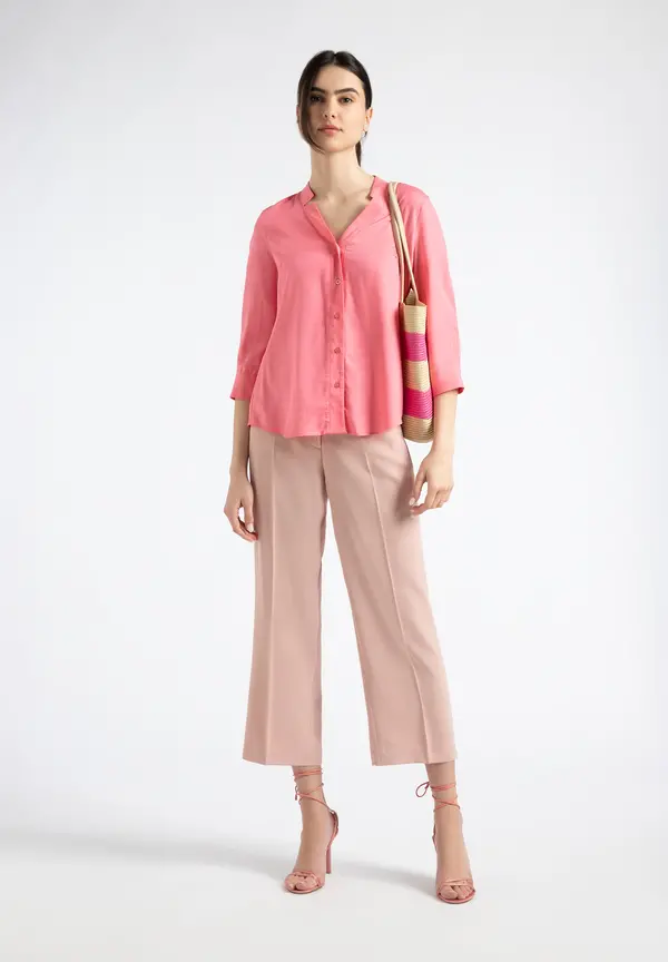 More & More Lyocell Bluse, Sorbet Pink, Sommer-Kollektion