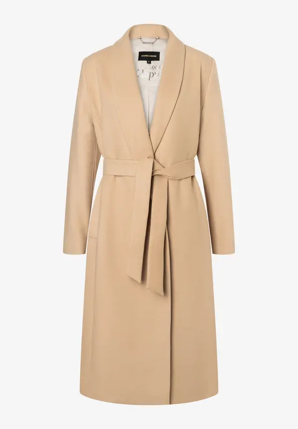 More & More Mantel Mit Gürtel, Camel, Herbst-Kollektion