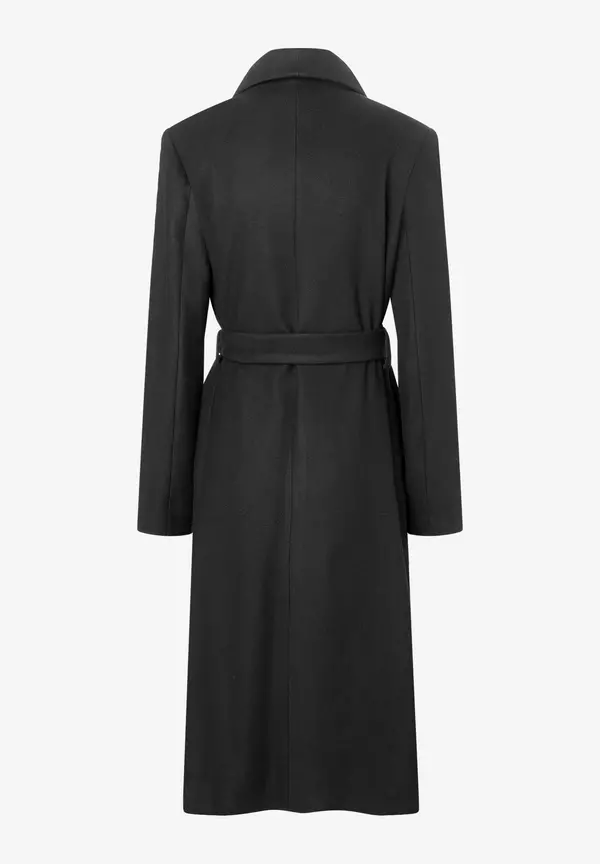 More & More Mantel Mit Gürtel, Schwarz, Herbst-Kollektion