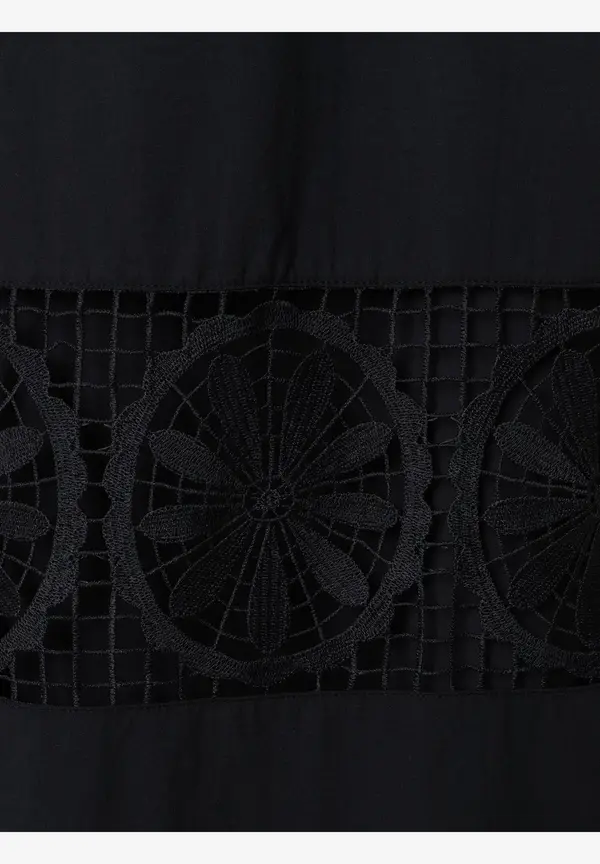 More & More Maxikleid Mit Spitzendetails, Schwarz, Sommer-Kollektion