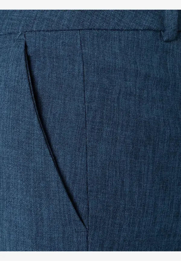 More & More Anzughose, HEDY, Blau Melange