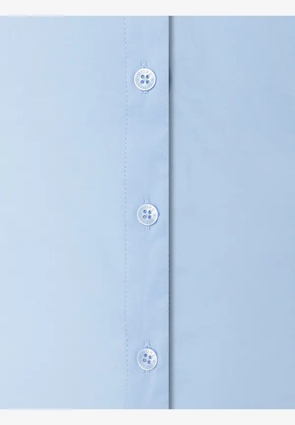 More & More Baumwoll/Stretch Bluse, Hellblau
