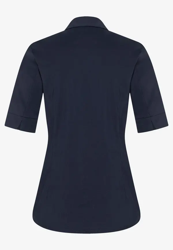 More & More Baumwoll/Stretch Bluse, Marine