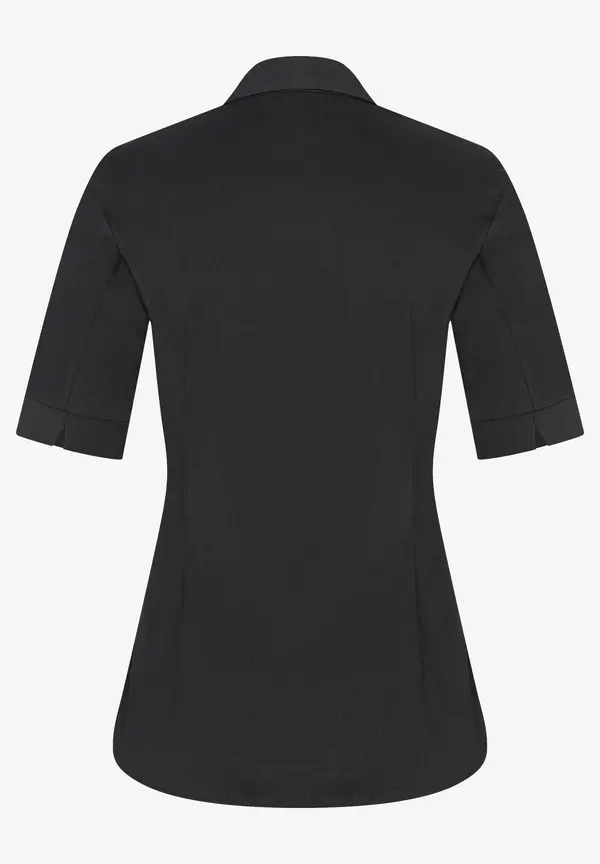 More & More Baumwoll/Stretch Bluse, Schwarz