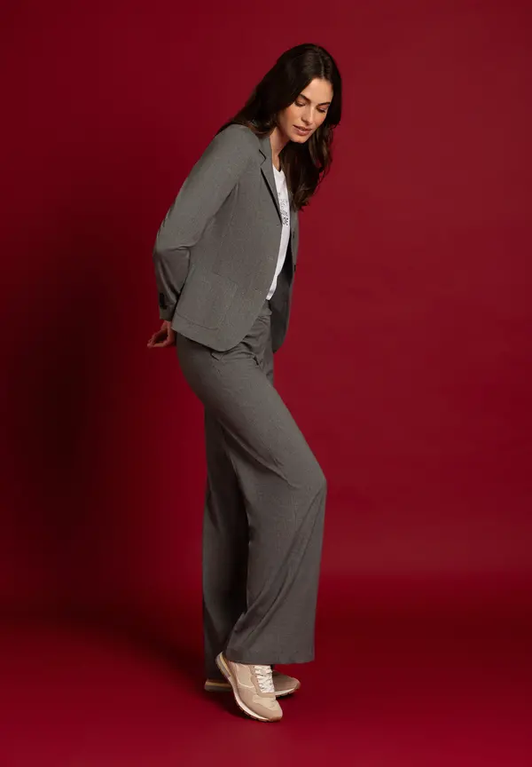 More & More Blazer, Grau Melange, Herbst-Kollektion