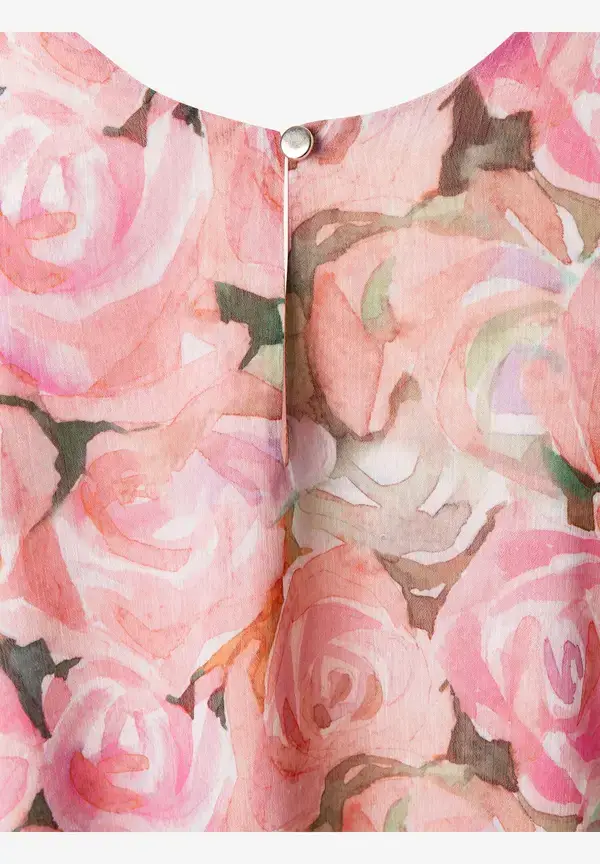 More & More Blusentop, Rosenprint, Sommer-Kollektion