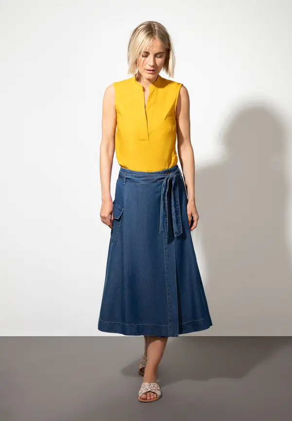 More & More Blusentop, Warm Sunglow, Sommer-Kollektion