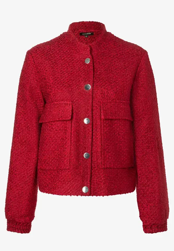 More & More Bouclé-Blouson, Rot, Herbst-Kollektion