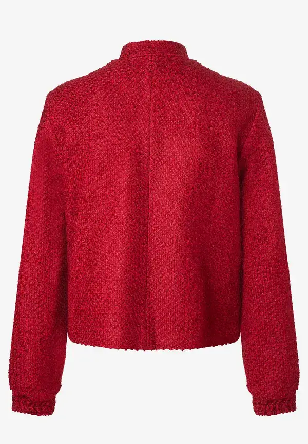 More & More Bouclé-Blouson, Rot, Herbst-Kollektion