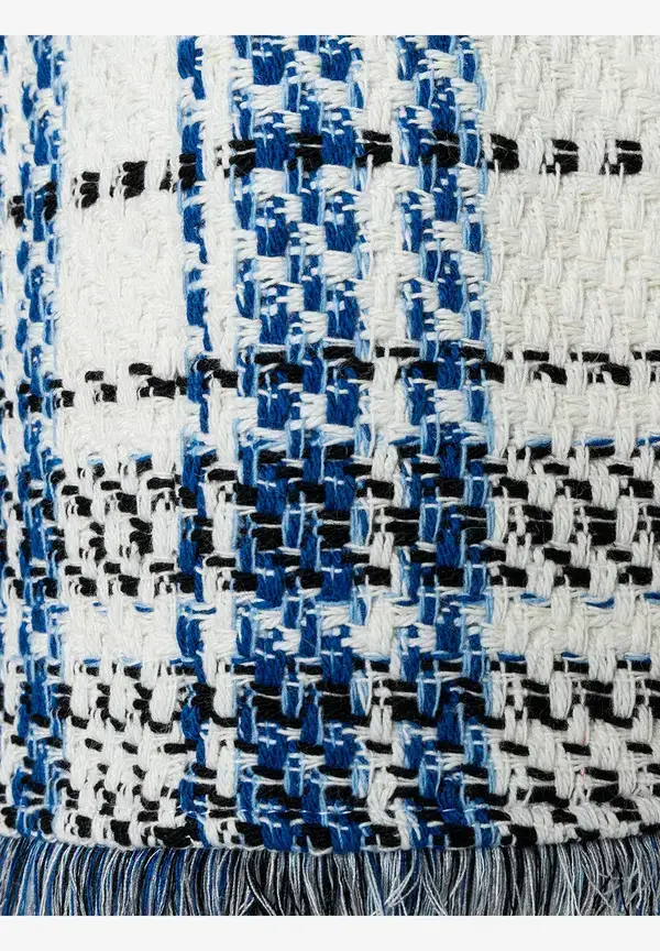 More & More Bouclé Rock, Kariert, Frühjahrs-Kollektion