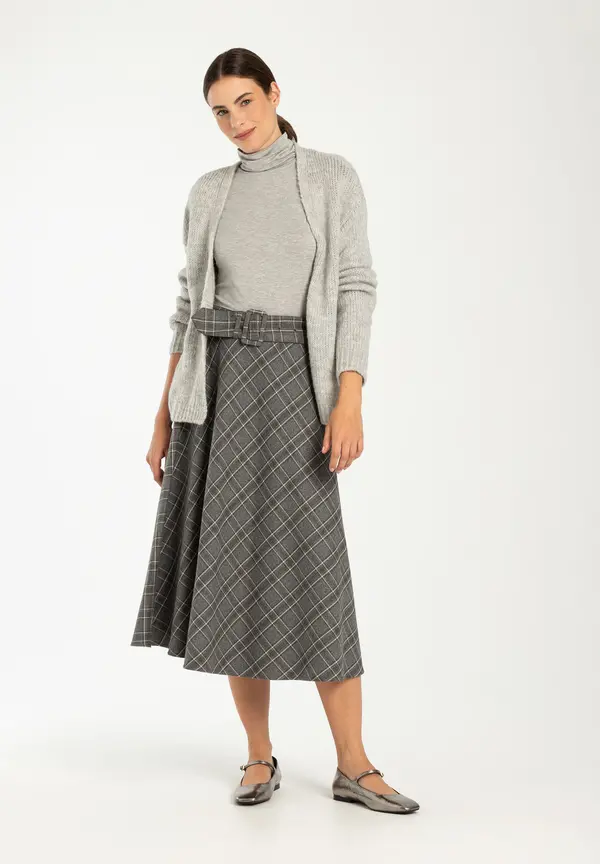 More & More Cardigan, Grau Melange, Herbst-Kollektion