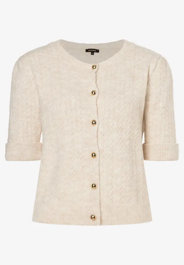 More & More Cardigan, Kurzarm, Powder Creme