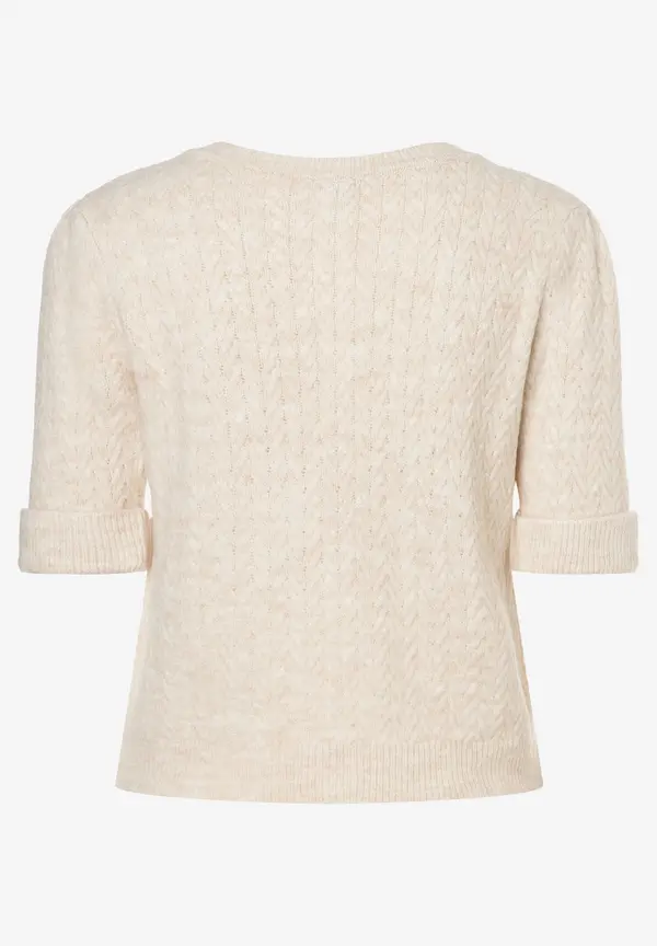 More & More Cardigan, Kurzarm, Powder Creme