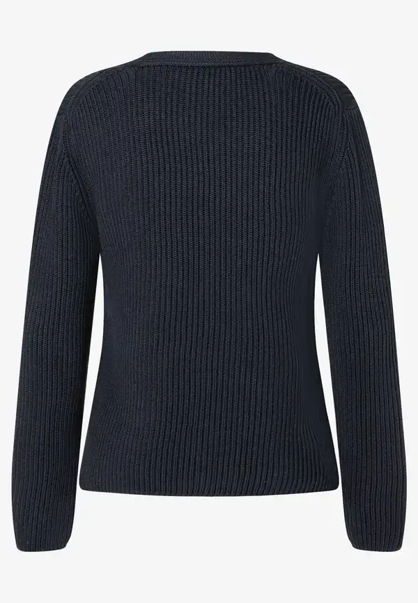 More & More Cardigan, Rippe, Marine