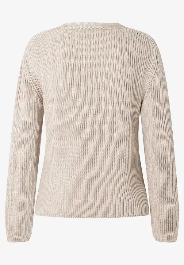 More & More Cardigan, Rippe, Sand