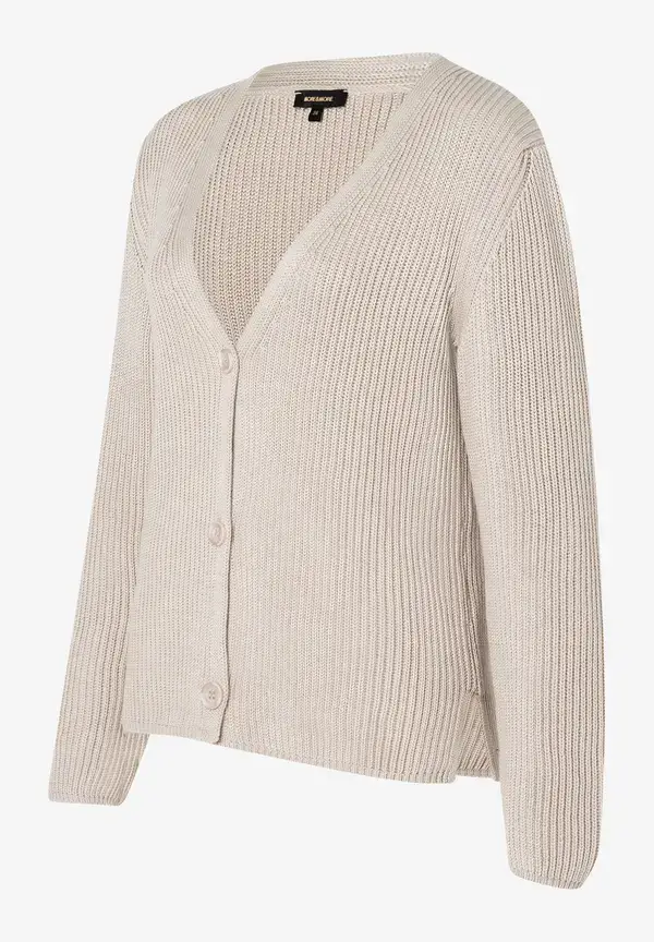 More & More Cardigan, Rippe, Sand