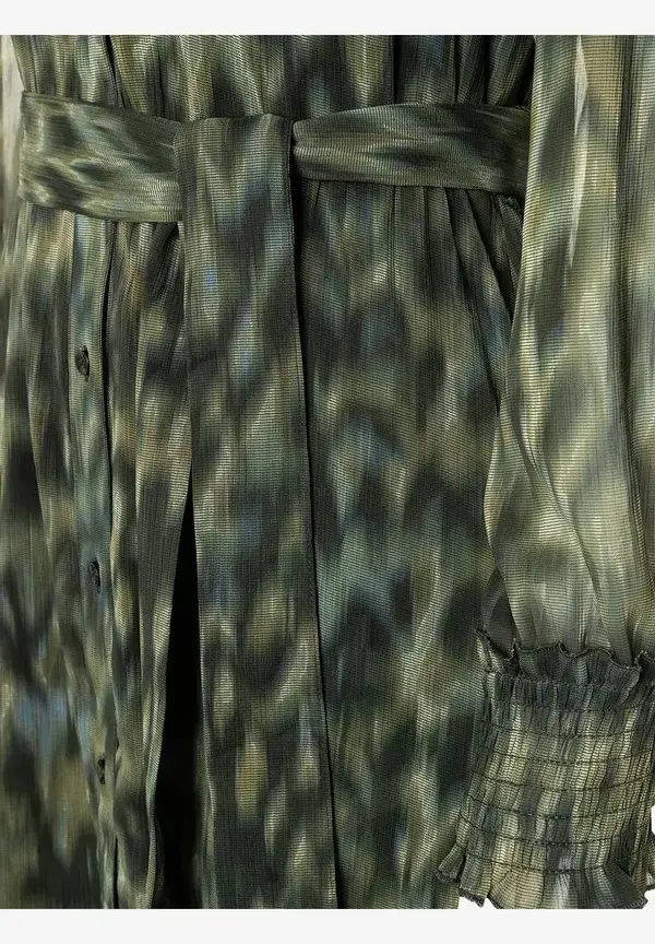 More & More Chiffon Maxikleid, New Animal-Print