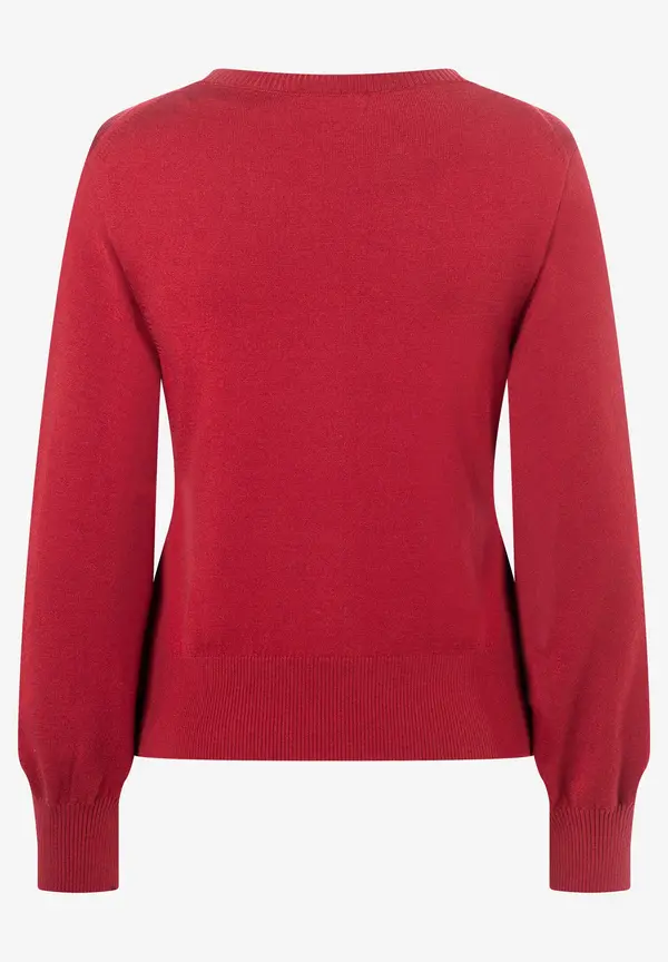More & More Feinstrickpullover, Rot, Herbst-Kollektion
