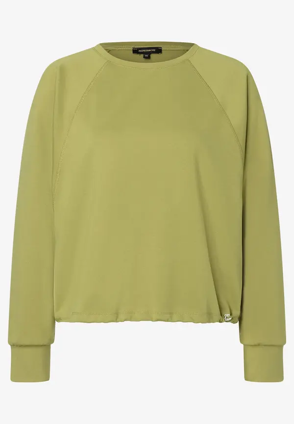 More & More Feminines Sweatshirt, Soft Moss Green