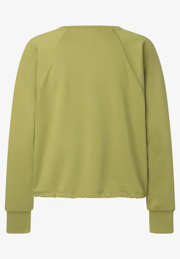 More & More Feminines Sweatshirt, Soft Moss Green