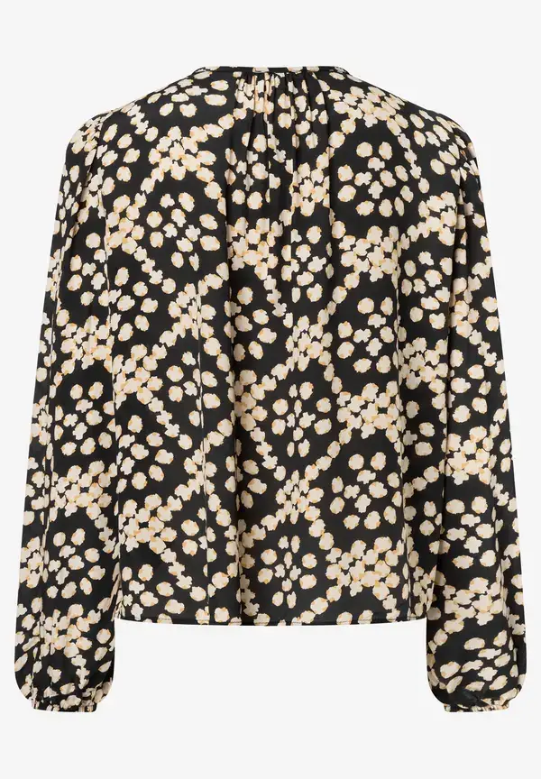 More & More Fließende Bluse, Dot Pattern Print