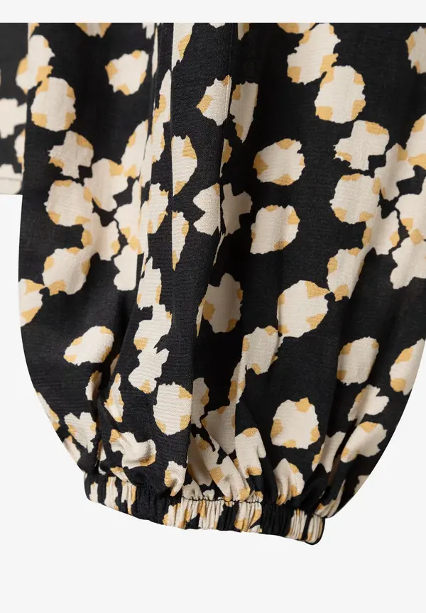 More & More Fließende Bluse, Dot Pattern Print