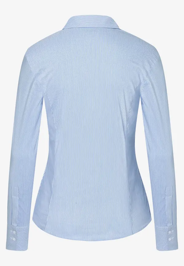 More & More Hemdbluse, Blau/weiß Gestreift