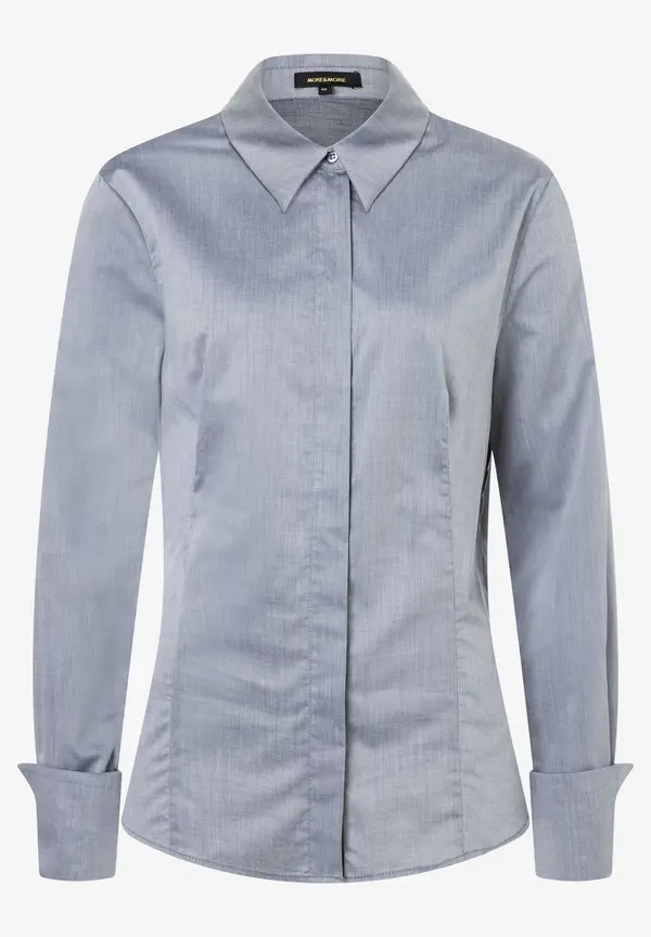 More & More Hemdbluse, Grau Melange, Herbst-Kollektion