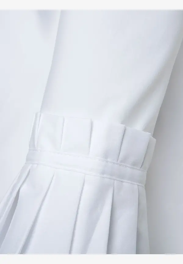 More & More Hemdbluse Mit Falten-Manschette, Weiß