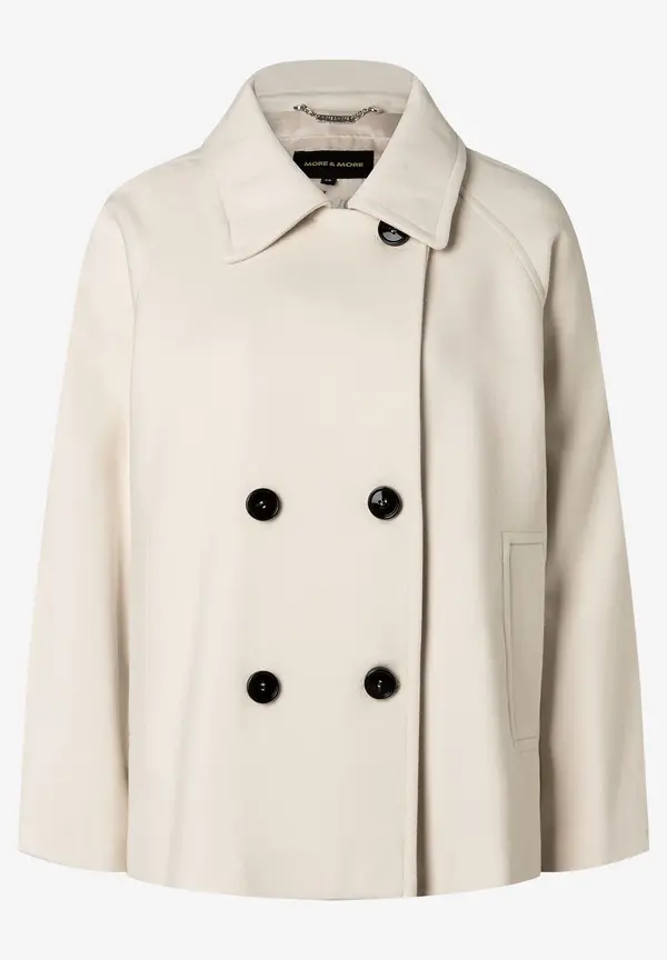 More & More Jacke, A-Shape, ecru, Herbst-Kollektion