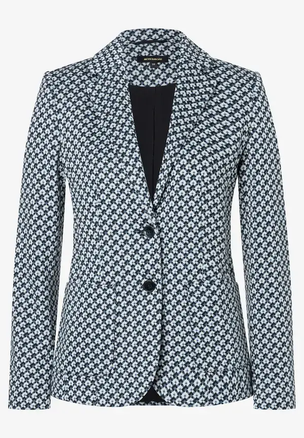 More & More Jerseyblazer, Mini-Jacquard