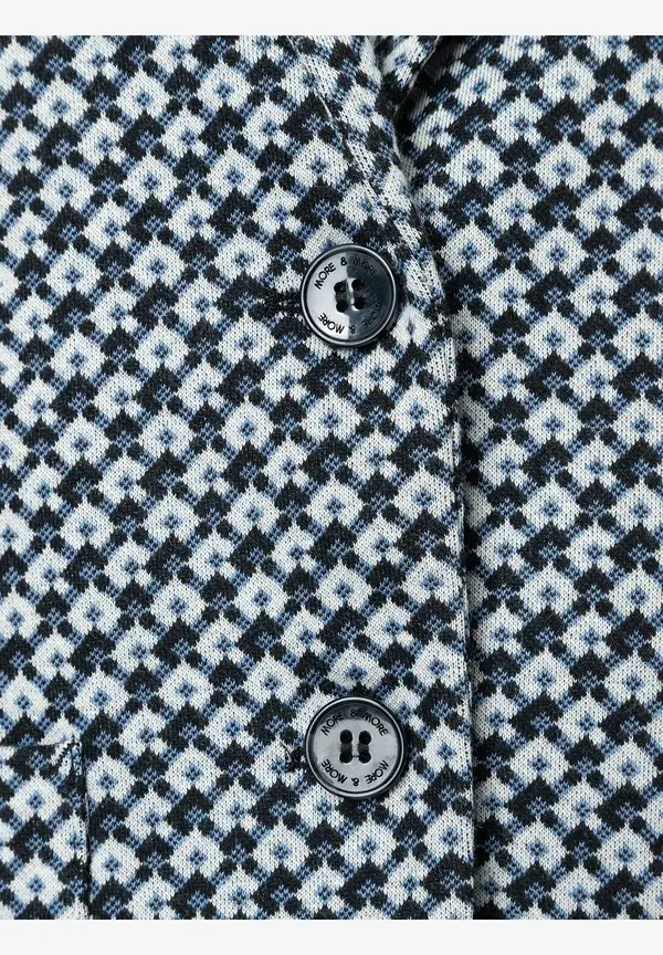 More & More Jerseyblazer, Mini-Jacquard