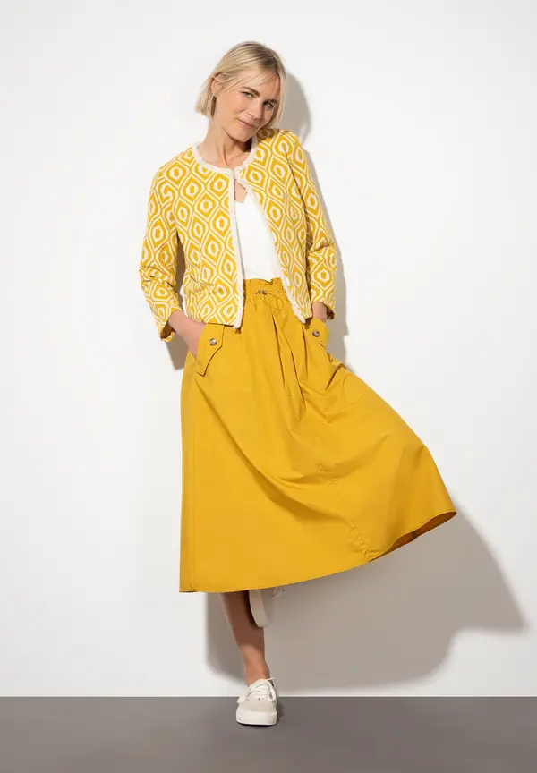 More & More Jerseyjacke, Jacquard, Sommer-Kollektion